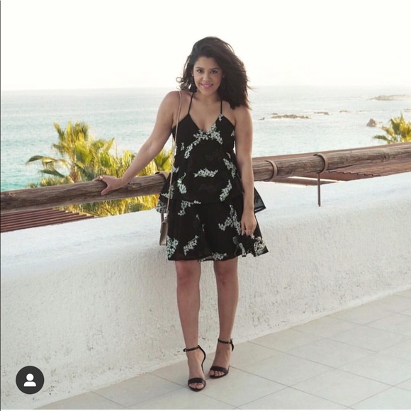 AQUA RUFFLE DRESS - Picture 6 of 7